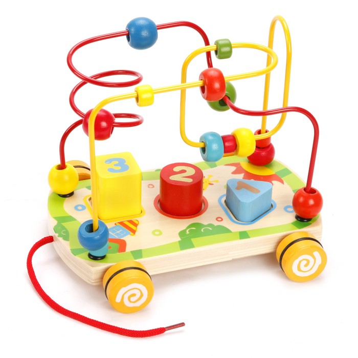 Развивающая игрушка Mapacha «Лабиринт-сортер» на колесиках 