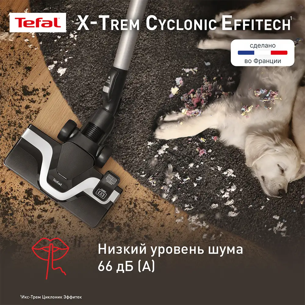 Пылесос с контейнером Tefal X-Trem Cyclonic Effitech TW7C71EA - фото 4