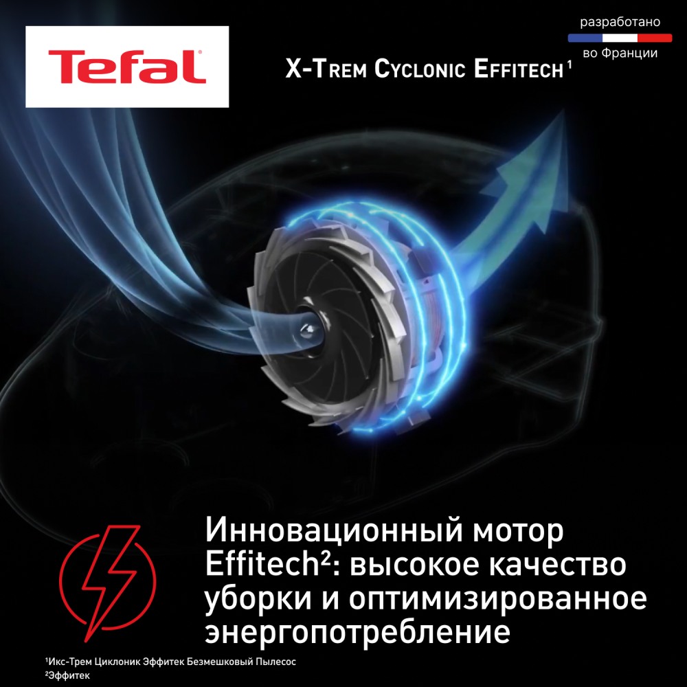 Пылесос с контейнером Tefal X-Trem Cyclonic Effitech TW7C89EA - фото 3