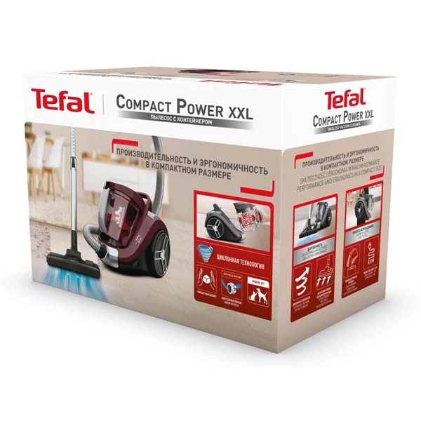 Пылесос с контейнером для пыли Tefal Compact Power XXL TW4873EA - фото 12