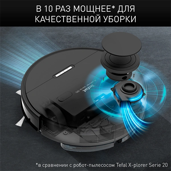 Робот-пылесос Tefal X-plorer Serie 95 RG7975WH Black - фото 11