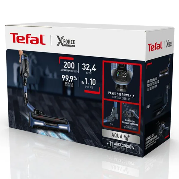 Вертикальный пылесос Tefal X-Force Flex 14.60 Aqua TY9990WO - фото 7