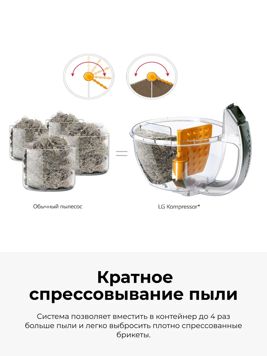 Пылесос LG VC73189NHTS - фото 4