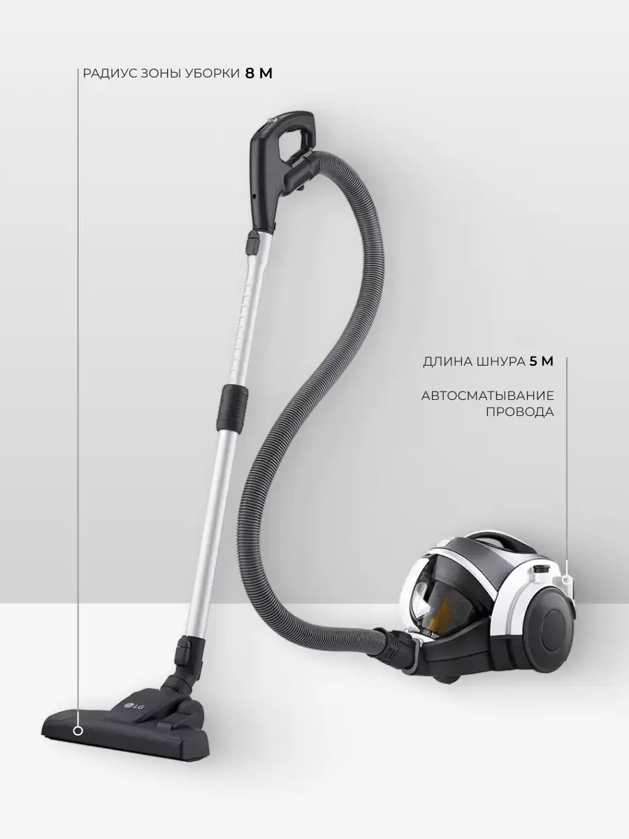 Пылесос LG VC73189NHTS - фото 10