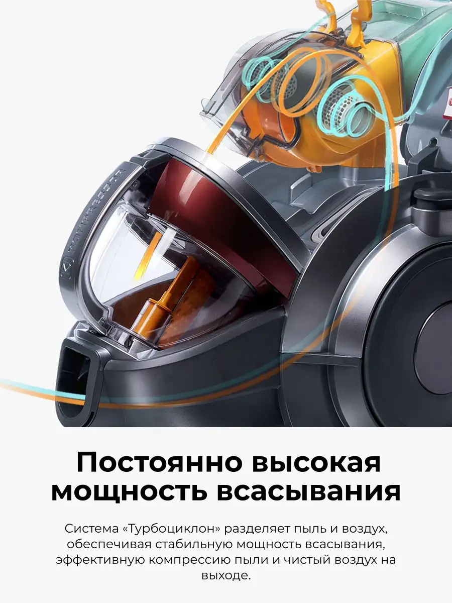 Пылесос LG VC73189NHTS - фото 5