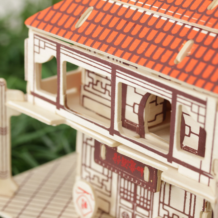 Конструктор деревянный 3D "Чайный дом" 