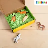 Развивающий набор: животные и кинетический песок «Домашние животные»  - фото 4