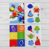 Игрушка развивающая "Веселые липучки. Блокнот. Цвета и формы"  - фото 2