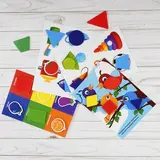 Игрушка развивающая "Веселые липучки. Блокнот. Цвета и формы"  - фото 3
