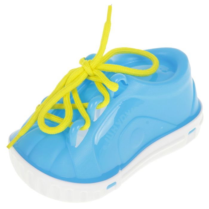 Дидактическая игрушка «Ботинок-шнуровка», в сетке, цвета МИКС 