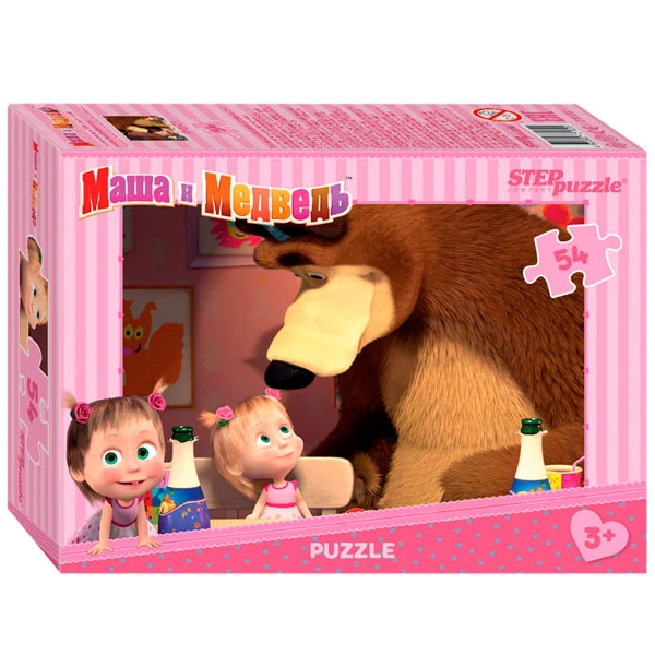 Пазл Step Puzzle Пазлы "Маша и медведь", сет. 54 эл. - фото 8