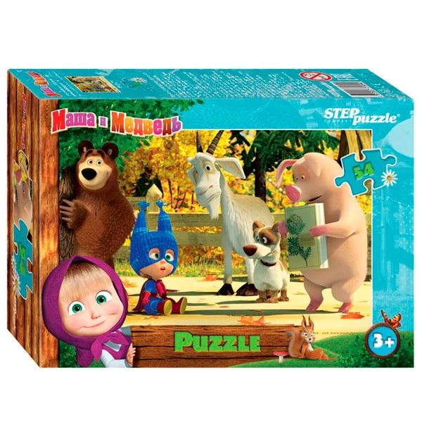 Пазл Step Puzzle Пазлы "Маша и медведь", сет. 54 эл. - фото 7