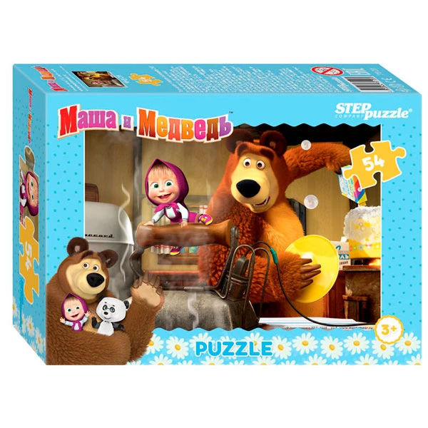 Пазл Step Puzzle Пазлы "Маша и медведь", сет. 54 эл. - фото 4
