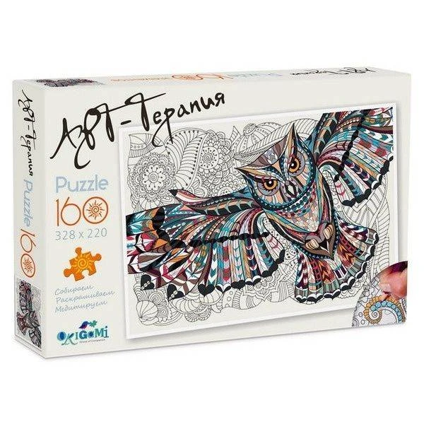 Пазл Origami Арт-терапия Филин 160 элементов
