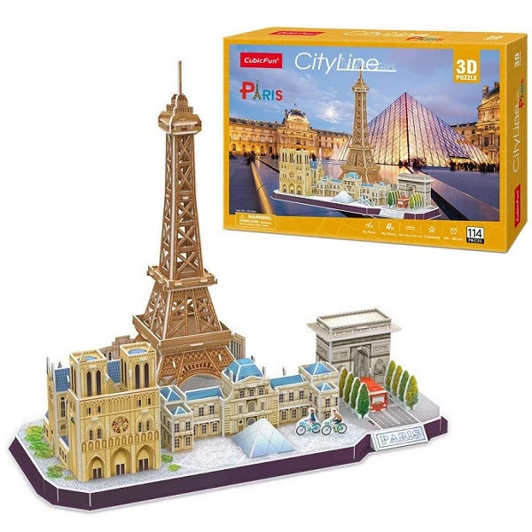 Пазл CubicFun Достопримечательности Парижа