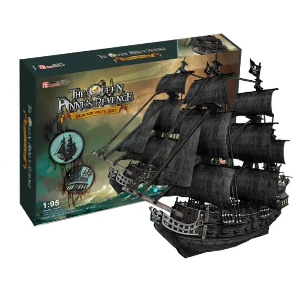 Пазл CubicFun Корабль Месть королевы Анны (T4018h) 