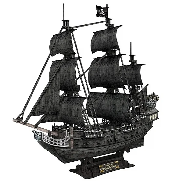 Пазл CubicFun Корабль Месть королевы Анны (T4018h)  - фото 2