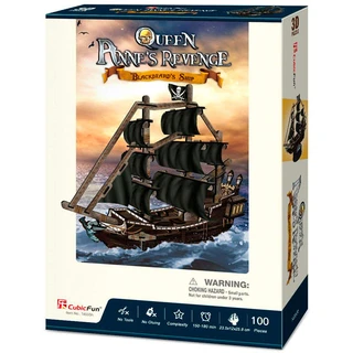Пазл CubicFun Корабль Месть Королевы Анны (T4035h)