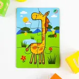 Пазл 6 элементов «Жираф», элемент: 4,7 × 5 см 