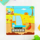 Пазл малый с картинкой "Экскаватор" 