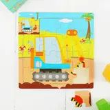 Пазл малый с картинкой "Экскаватор"  - фото 2