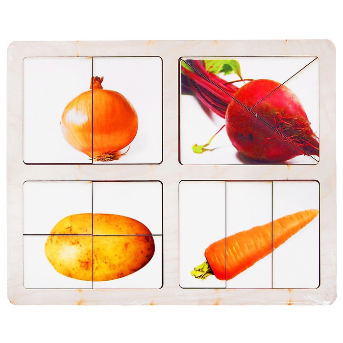 Разрезные картинки "Овощи-2" 