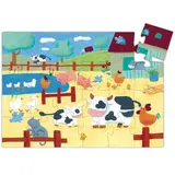 Пазл «Коровы на ферме» 