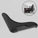 Расчёска - гребень для усов и бороды, цвет чёрный 