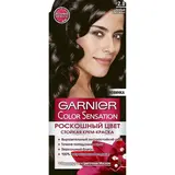 Краска для волос Garnier Color Sensation «Роскошный цвет», тон 2.0, чёрный бриллиант 