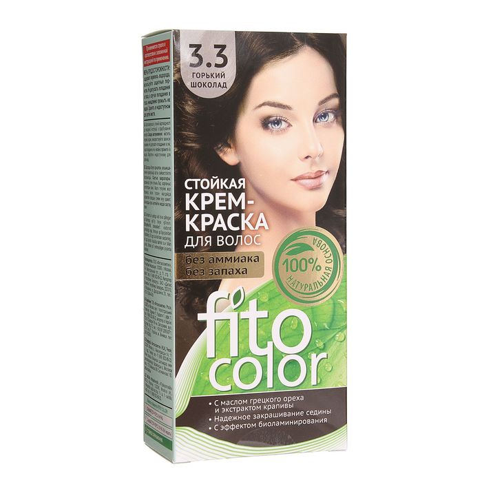 Стойкая крем-краска для волос Fitocolor, тон горький шоколад, 115 мл 