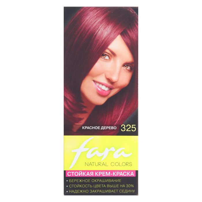 Краска для волос Fara Natural Colors 325 красное дерево, 160 г 