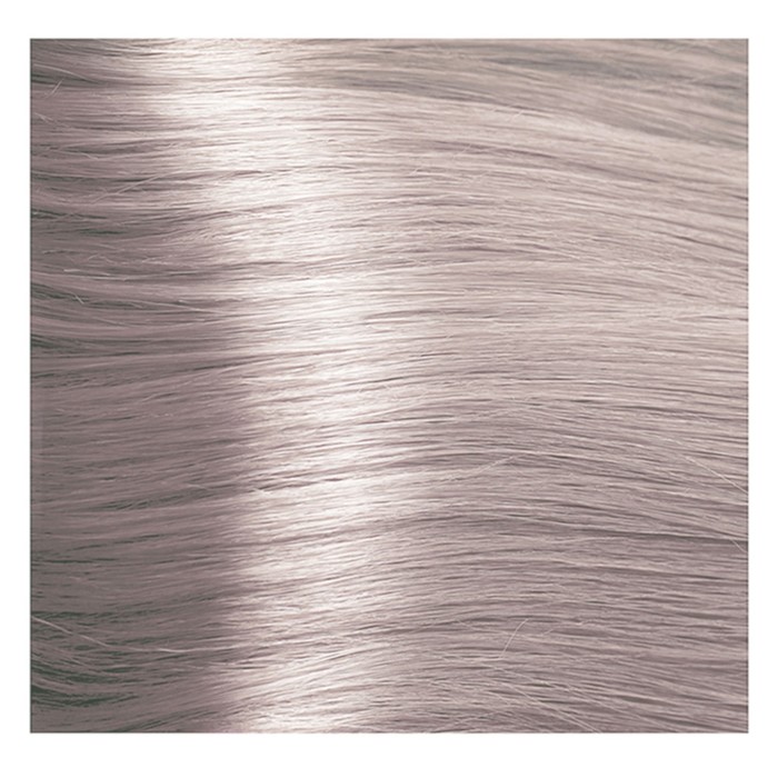 Крем-краска для волос Kapous с гиалуроновой кислотой, 10.02 Платиновый блондин, прозрачный, фиолетовый, 100 мл 