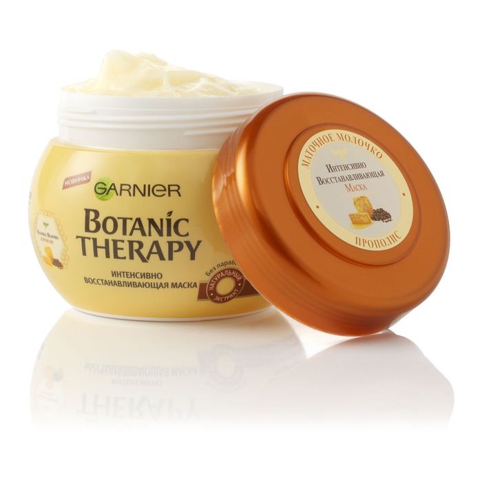 Маска Garnier Botanic Therapy «Прополис и маточное молоко», для поврежденных и секущихся волос, 300 мл 