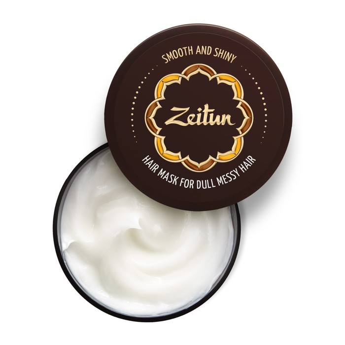 Маска Zeitun «Гладкость и блеск», для тусклых, пористых, путающихся волос, с пептидами шёлка и эфирным маслом бей, 200 мл 