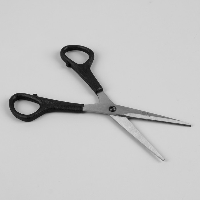 Ножницы парикмахерские, лезвие 5,5 см, цвет чёрный, Н-040 