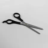 Ножницы филировочные парикмахерские с упором, 6 дюймов  - фото 2