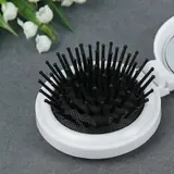 Расчёска массажная, складная, с зеркалом, цвет МИКС 