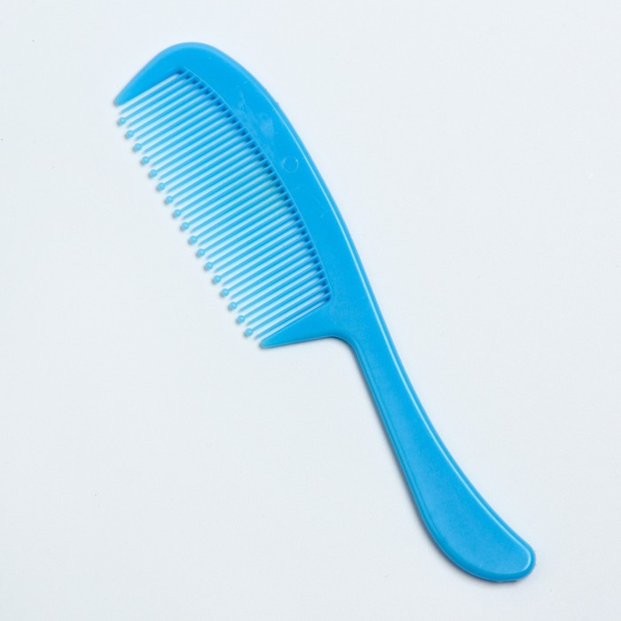 Расчёска детская с погремушкой + массажная щётка для волос, от 0 мес., цвет голубой 