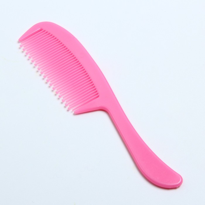 Расчёска детская с погремушкой + массажная щётка для волос, от 0 мес., цвет розовый 