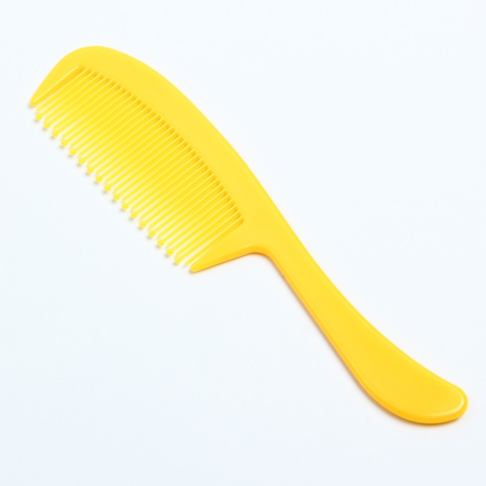 Расчёска детская с погремушкой + массажная щётка для волос, от 0 мес., цвет жёлтый 