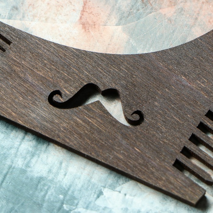 Расческа деревянная "Стиль", для оформления бороды и усов 