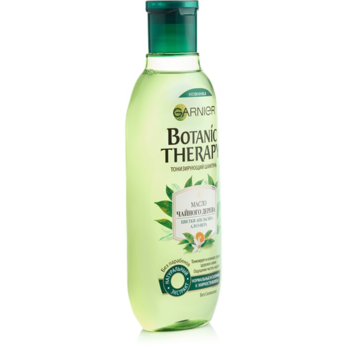 Шампунь Garnier Botanic Therapy «Масло чайного дерева» тонизирующий, для нормальных волос, 400 мл 