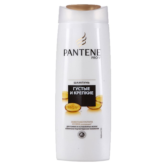 Шампунь для волос Pantene «Густые и крепкие», для тонких и ослабленных волос, 400 мл 