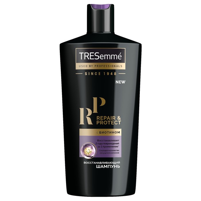 Шампунь для волос Tresemme Repair and Protect, восстанавливающий, с биотином, 650 мл 