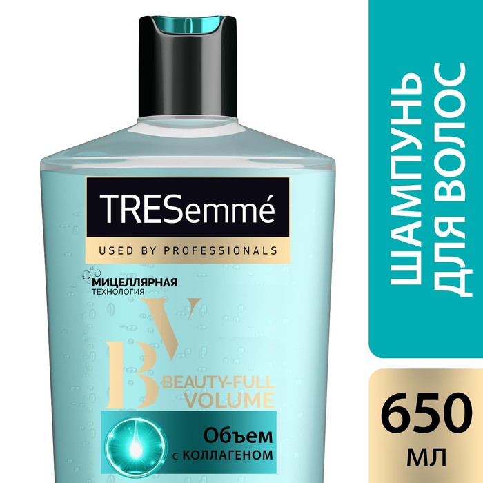 Шампунь для волос Tresemme Beauty-Full Volume для создания объема, питательный, 650 мл 