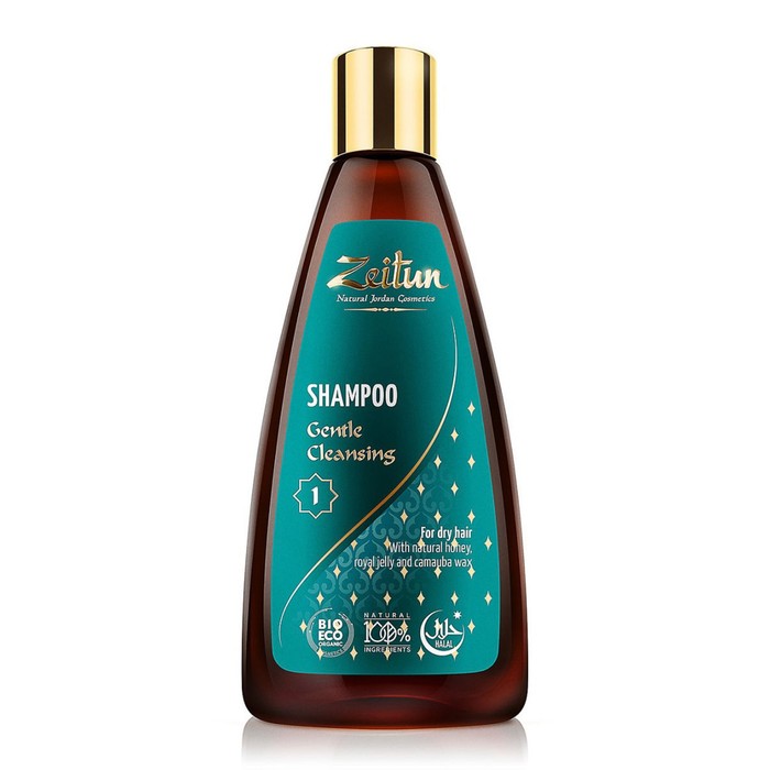 Шампунь для волос Zeitun «Нежное очищение», для сухих волос, с мёдом и маслом миндаля, 250 мл 