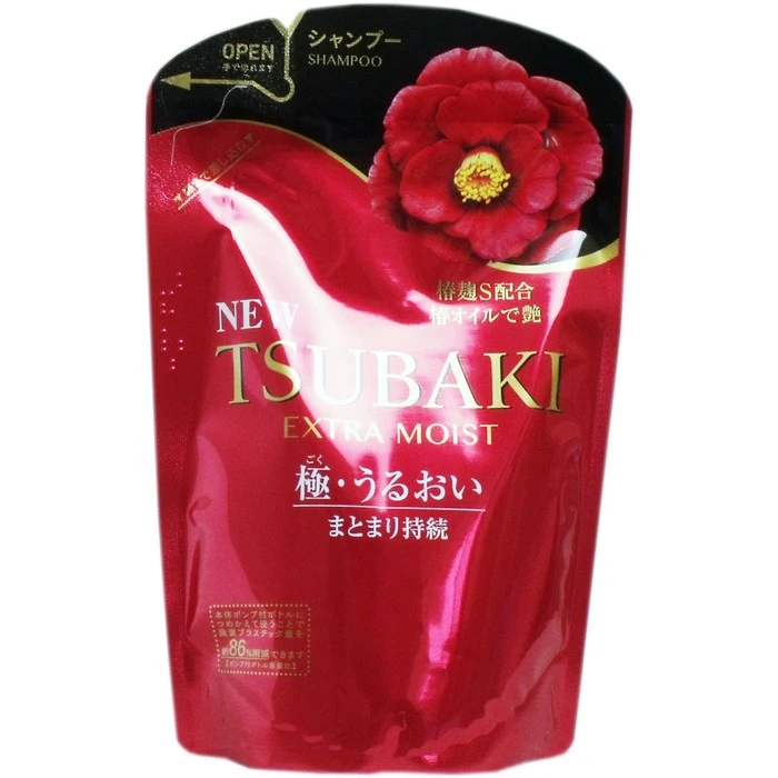 Увлажняющий шампунь для волос Shiseido Tsubaki Extra Moist с маслом камелии, 345 мл 