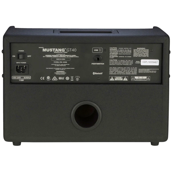 Гитарный комбоусилитель Fender Mustang GT 40 - фото 5