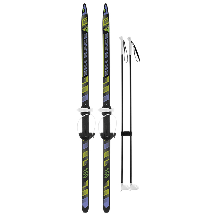 Лыжи подростковые «Ski Race» с палками, 150/110 см 
