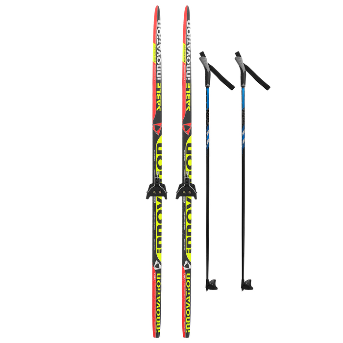 Комплект лыжный БРЕНД ЦСТ 160/120 (+/-5 см), крепление 0075 мм, цвет МИКС 